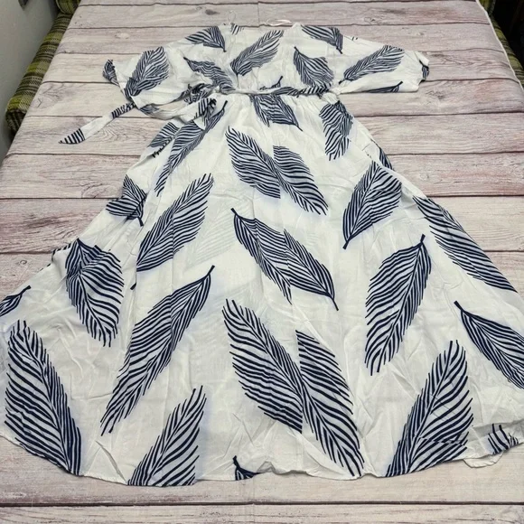 Baltic Born Corinth Maxi Dress White Blue Size XXL - Picture 7 of 9